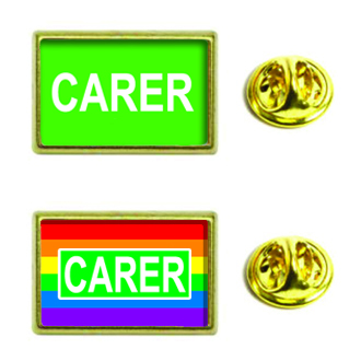 Carer Insert Lapel Pin - Rectangle 21x13mm