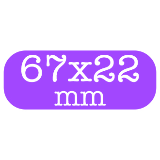Custom Paper Stickers 67x22mm