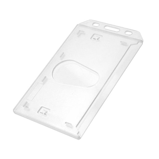 Enclosed Rigid ID Card Holder - Portrait