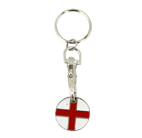 England Shopping Trolley Keyring