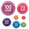 75mm (3 inch) Custom Button Pin Badges