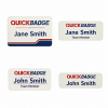 Custom Plastic Name Badge 76mm x 25mm