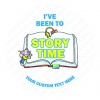 Custom Text Story Time Stickers 35mm Round