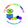 Custom Text Story Time Stickers 35mm Round