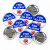 Fish Allergy Alert Badge